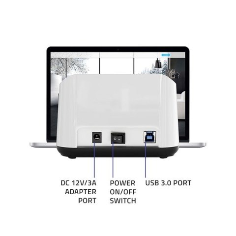 QOLTEC STACJA DOKUJĄCA DO DYSKÓW HDD SSD 2.5" 3.5" | SATA III | USB 3.0 | SUPER SPEED 5GB/S | Z FUNKCJĄ KLONOWANIA OFFLINE QOLTEC STACJA DOKUJĄCA DO DYSKÓW HDD SSD 2.5" 3.5" | SATA III | USB 3.0 | SUPER SPEED 5GB/S | Z FUNKCJĄ KLONOWANIA OFFLINE