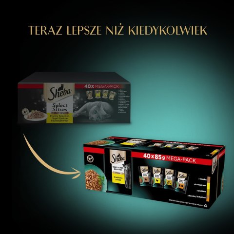 SHEBA Selection Select Slices Drobiowe Smaki 85g SHEBA Selection Select Slices Drobiowe Smaki 85g