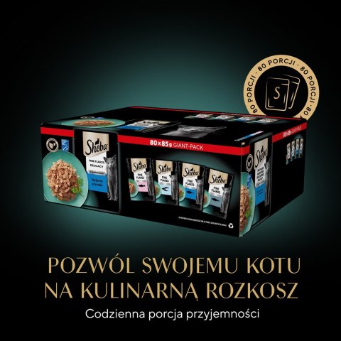 Sheba Delicacy Rybne Smaki w galaretce 80x85g Sheba Delicacy Rybne Smaki w galaretce 80x85g