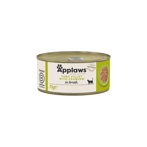 Applaws Cat Tin Tuna Fillet with Seaweed 70g Applaws Cat Tin Tuna Fillet with Seaweed 70g
