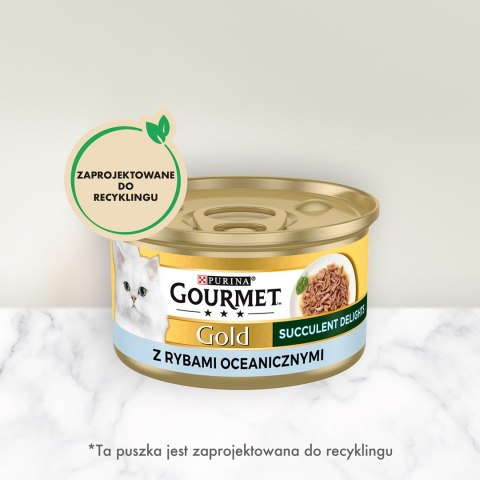 PURINA Gourmet Gold Succulent Delights Ryba oceaniczna - mokra karma dla kota - 85 g PURINA Gourmet Gold Succulent Delights Ryba oceaniczna - mokra karma dla kota - 85 g