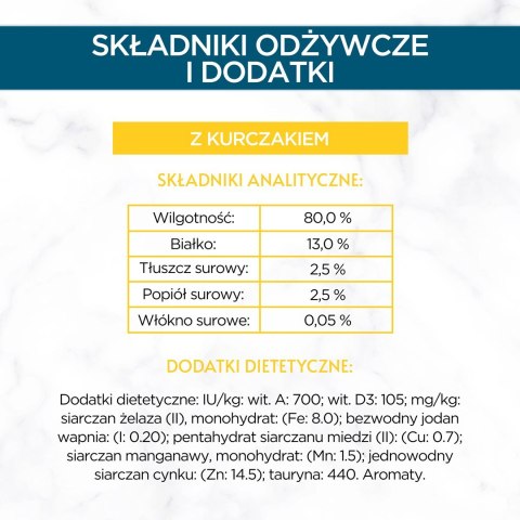 Purina GOURMET Perle Fileciki w sosie z kurczakiem - mokra karma dla kota - saszetka 85 g Purina GOURMET Perle Fileciki w sosie z kurczakiem - mokra karma dla kota - saszetka 85 g