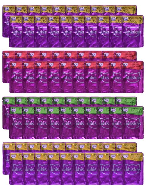 WHISKAS Klasyczne posiłki w sosie - mokra karma dla kota - 80x85 g WHISKAS Klasyczne posiłki w sosie - mokra karma dla kota - 80x85 g