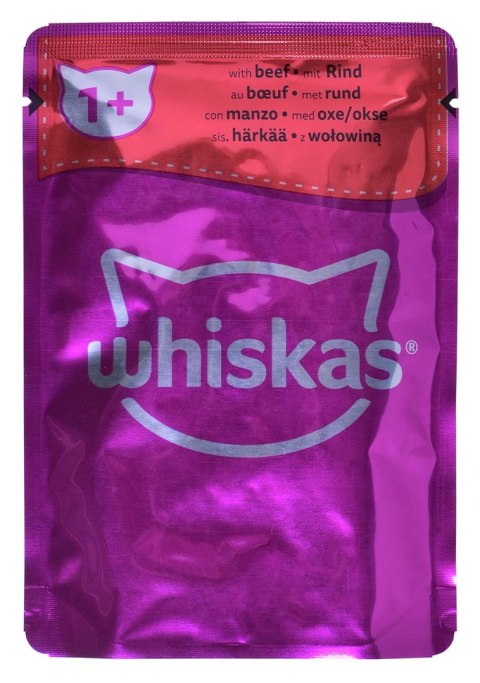 WHISKAS Klasyczne posiłki w sosie - mokra karma dla kota - 80x85 g WHISKAS Klasyczne posiłki w sosie - mokra karma dla kota - 80x85 g