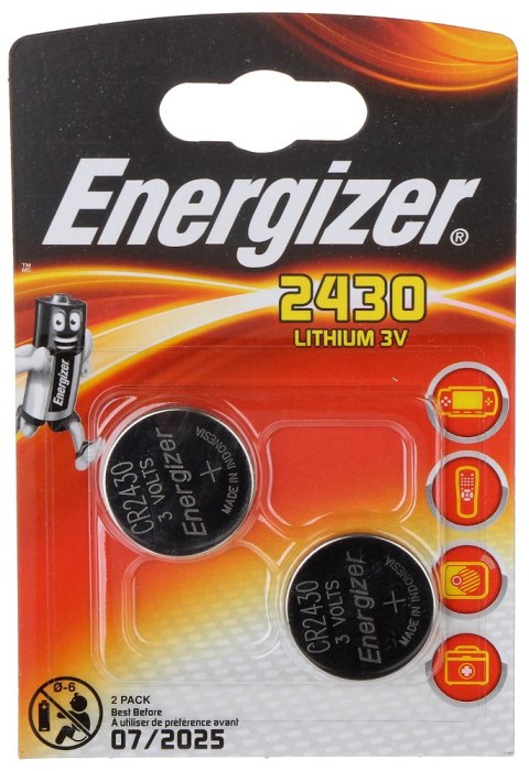 BATERIA LITOWA BAT-CR2430*P2 ENERGIZER BATERIA LITOWA BAT-CR2430*P2 ENERGIZER