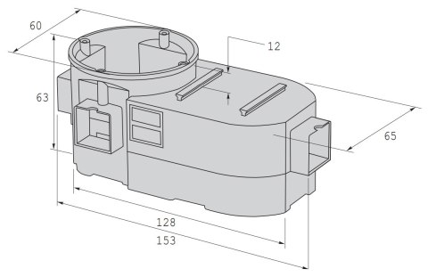 PUSZKA PODTYNKOWA PODWÓJNA SE-2X60-G SIMET