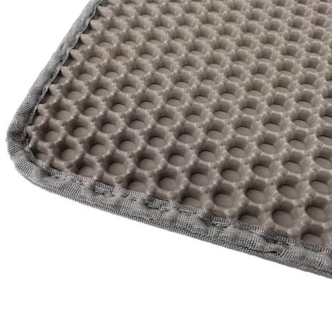 DIAMENTIQ Mata pod kuwetę dla kota wycieraczka box Szary prostokąt 45x60 DIAMENTIQ Mata pod kuwetę dla kota wycieraczka box Szary prostokąt 45x60
