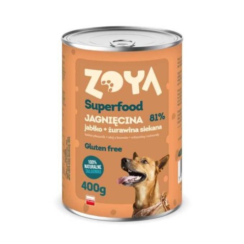 ZOYA Jagnięcina - Superfood - Karma mokra dla psów - 400g ZOYA Jagnięcina - Superfood - Karma mokra dla psów - 400g