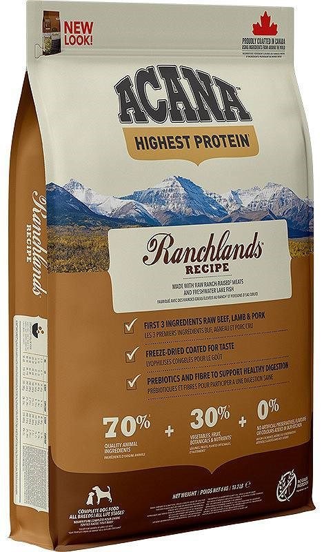 ACANA Highest Protein Ranchlands Dog - sucha karma dla psa - 6 kg ACANA Highest Protein Ranchlands Dog - sucha karma dla psa - 6 kg