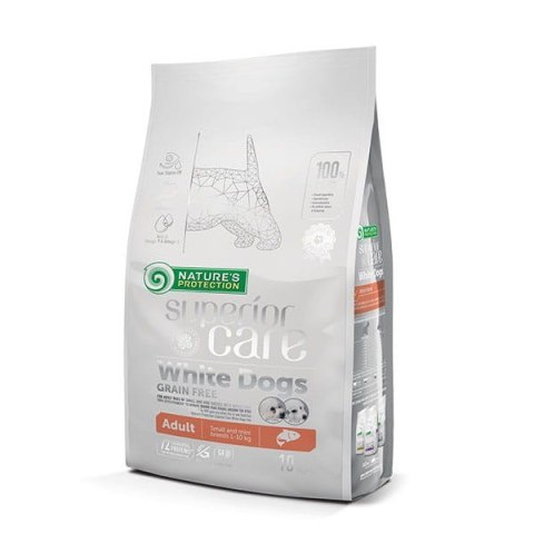 Nature's Protection White Dogs Grain Free Łosoś Adult Small and Mini Breeds 10kg Nature's Protection White Dogs Grain Free Łosoś Adult Small and Mini Breeds 10kg