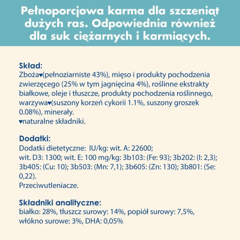 PURINA DOG CHOW Puppy Lamb - sucha karma dla szczeniąt wszystkich ras - 14 kg PURINA DOG CHOW Puppy Lamb - sucha karma dla szczeniąt wszystkich ras - 14 kg