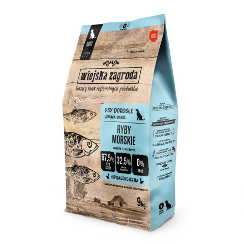 Wiejska Zagroda Ryby Morskie (dorosły) chrupki M - Karma sucha dla psa - 9kg Wiejska Zagroda Ryby Morskie (dorosły) chrupki M - Karma sucha dla psa - 9kg