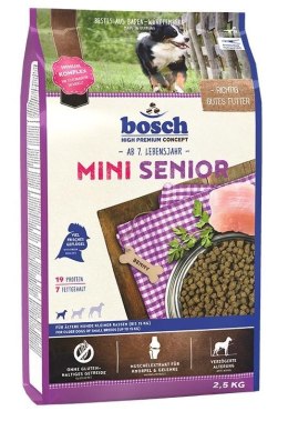 BOSCH Mini Senior - sucha karma dla psa - 2,5 kg (WYPRZEDAŻ)