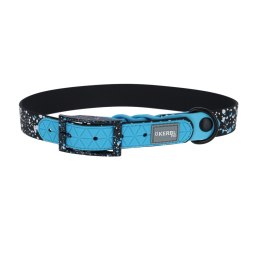 KERBL Obroża dla psa Lima, 36 - 45 cm, 25 mm, niebieski/czarny