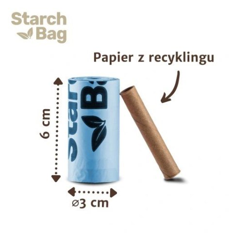 STARCHBAG BIOworki 8 rolek x 15 szt. kol. czarny STARCHBAG BIOworki 8 rolek x 15 szt. kol. czarny