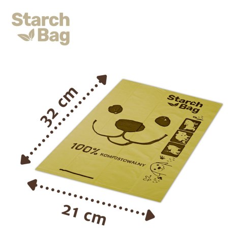 STARCHBAG BIOworki 8 rolek x 15 szt. kol. liliowy STARCHBAG BIOworki 8 rolek x 15 szt. kol. liliowy