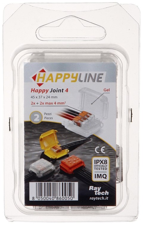 PUSZKA POŁĄCZENIOWA GELBOX HAPPY-JOINT-4 IP68 RayTech PUSZKA POŁĄCZENIOWA GELBOX HAPPY-JOINT-4 IP68 RayTech