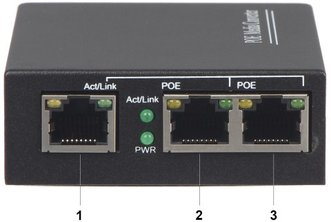 SWITCH POE SPS-2P/1 3-PORTOWY