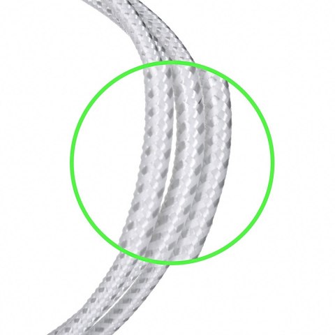 Kabel Belkin BoostCharge Braided Lightning to USB-A Cable 2m oplot White Kabel Belkin BoostCharge Braided Lightning to USB-A Cable 2m oplot White
