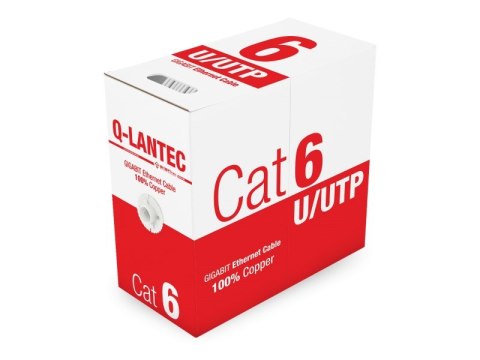 Q-LANTEC Kabel sieciowy UTP kat.6 PVC Eca 305m Q-LANTEC Kabel sieciowy UTP kat.6 PVC Eca 305m