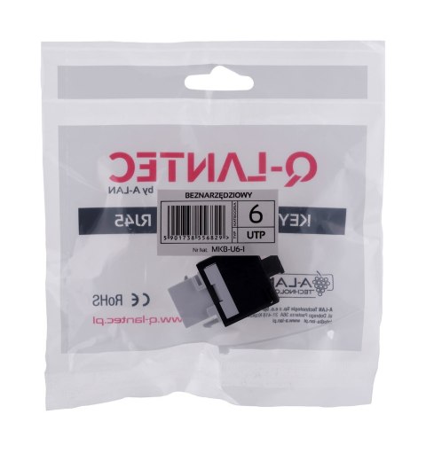 Q-LANTEC Moduł keystone RJ45 beznarzędziowy UTP kat.6 Q-LANTEC Moduł keystone RJ45 beznarzędziowy UTP kat.6