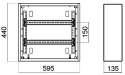 ROZDZIELNICA NATYNKOWA 48-MODUŁOWA LE-337202 XL3 S 160 LEGRAND