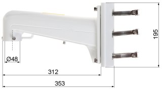 UCHWYT NA SŁUP DS-1602ZJ-POLE Hikvision