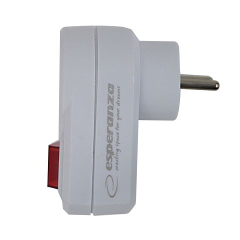 ESPERANZA ROZGAŁĘŹNIK/ADAPTER ELEKTR. 1 GN. WŁ. BIAŁY ELK301W