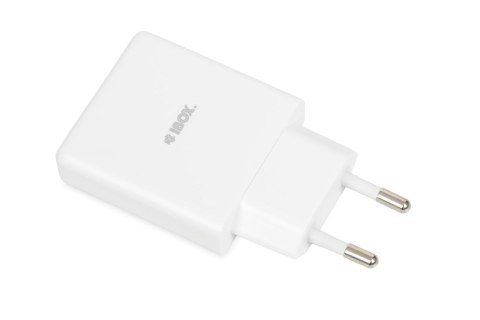 IBOX ŁADOWARKA UNIWERSALNA C-43 GAN PD30W SLIM USB A+C WHITE IBOX ŁADOWARKA UNIWERSALNA C-43 GAN PD30W SLIM USB A+C WHITE