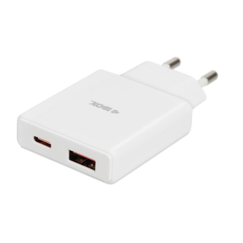 IBOX ŁADOWARKA UNIWERSALNA C-43 GAN PD30W SLIM USB A+C WHITE IBOX ŁADOWARKA UNIWERSALNA C-43 GAN PD30W SLIM USB A+C WHITE