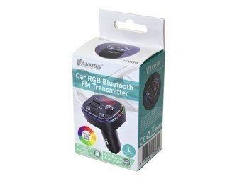 VAKOSS TRAMISTER SAMOCHODOWY RGB/ FM/ BLUETOOTH/ USB / 3.1A TC-B439 VAKOSS TRAMISTER SAMOCHODOWY RGB/ FM/ BLUETOOTH/ USB / 3.1A TC-B439