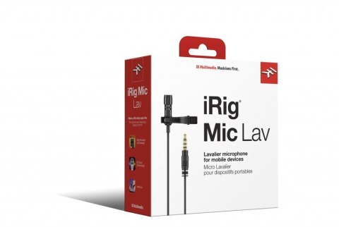 IK iRig Mic Lav - Mikrofon pojemnościowy IK iRig Mic Lav - Mikrofon pojemnościowy