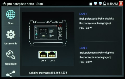 WIELOFUNKCYJNY TESTER CCTV CS-H7-70H