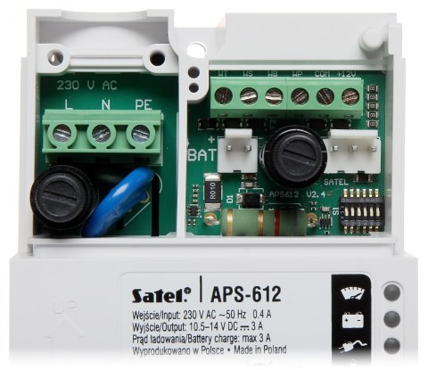 ZASILACZ BUFOROWY IMPULSOWY APS-612 SATEL ZASILACZ BUFOROWY IMPULSOWY APS-612 SATEL