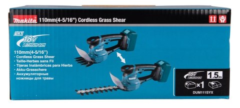 Nożyce do trawy Aku 18V 2w1 DUM111SYX MAKITA Nożyce do trawy Aku 18V 2w1 DUM111SYX MAKITA