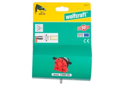 Pompa na wiertarkę Wolfcraft 1300 l/h Pompa na wiertarkę Wolfcraft 1300 l/h
