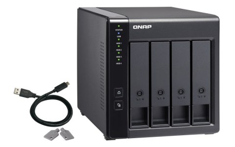 Qnap TR-004 Expansion unit ,Tower, 4x 3.5" SATA HDD, USB 3.0 type-C hardware RAID external enclosure (USB-C to USB-A cable inclu Qnap TR-004 Expansion unit ,Tower, 4x 3.5" SATA HDD, USB 3.0 type-C hardware RAID external enclosure (USB-C to USB-A cable inclu