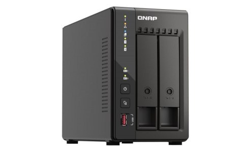 Qnap TS-253E-8G, Tower, 2 x 2.5"/3.5" SATA, Intel Celeron J6412 4C/4T, 8 GB DDR4 onboard not expandable, 2 x 2.5GbE, External ad Qnap TS-253E-8G, Tower, 2 x 2.5"/3.5" SATA, Intel Celeron J6412 4C/4T, 8 GB DDR4 onboard not expandable, 2 x 2.5GbE, External ad