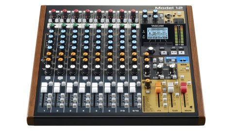 Tascam Model 12 - 10-kanałowy mikser z 12-ścieżkowym rejestratorem Tascam Model 12 - 10-kanałowy mikser z 12-ścieżkowym rejestratorem