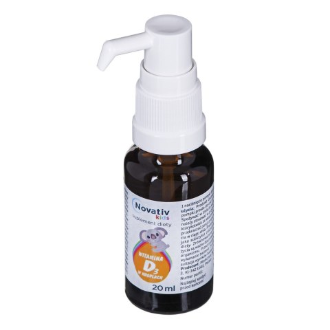 Novativ Kids Witamina D3 w kroplach 20ml Novativ Kids Witamina D3 w kroplach 20ml