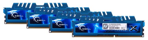 Zestaw pamięci G.SKILL RipjawsX F3-1600C9Q-32GXM (DDR3 DIMM; 4 x 8 GB; 1333 MHz; CL9) Zestaw pamięci G.SKILL RipjawsX F3-1600C9Q-32GXM (DDR3 DIMM; 4 x 8 GB; 1333 MHz; CL9)