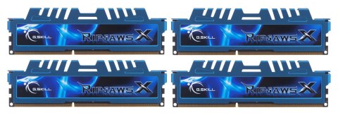 Zestaw pamięci G.SKILL RipjawsX F3-1600C9Q-32GXM (DDR3 DIMM; 4 x 8 GB; 1333 MHz; CL9) Zestaw pamięci G.SKILL RipjawsX F3-1600C9Q-32GXM (DDR3 DIMM; 4 x 8 GB; 1333 MHz; CL9)