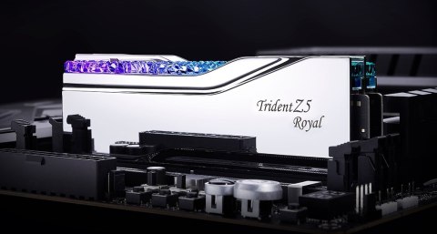 G.SKILL TRIDENT Z5 ROYAL RGB DDR5 2X32GB 6000MHZ CL28 SILVER F5-6000J2836G32GX2-TR5S G.SKILL TRIDENT Z5 ROYAL RGB DDR5 2X32GB 6000MHZ CL28 SILVER F5-6000J2836G32GX2-TR5S
