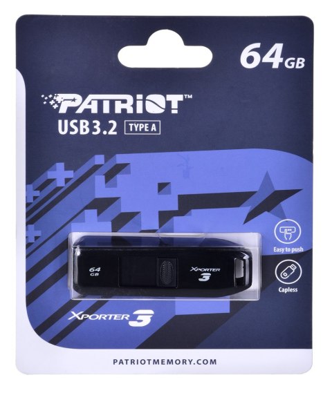PARTIOT FLASHDRIVE Xporter 3 64GB Type A USB3.2 PARTIOT FLASHDRIVE Xporter 3 64GB Type A USB3.2