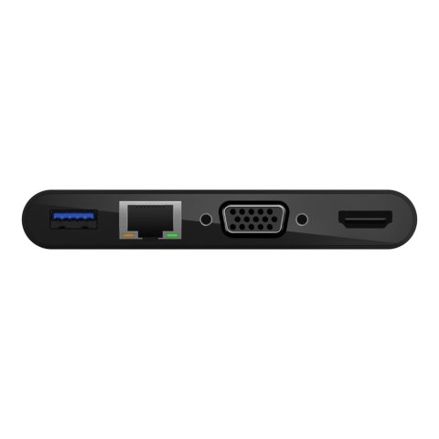 Hub Belkin USB-C Multimedia Adapter 4-in-1 Core Hub 1x4k HDMI/1xVGA/1xUSB-A/1xRJ45 Gigabit Black Hub Belkin USB-C Multimedia Adapter 4-in-1 Core Hub 1x4k HDMI/1xVGA/1xUSB-A/1xRJ45 Gigabit Black