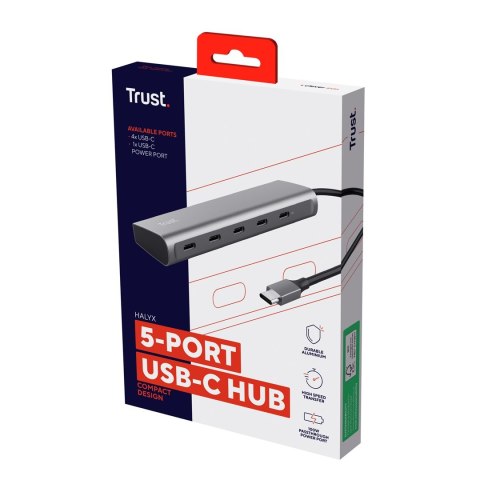 Trust HALYX 5 Portowy USB-C HUB Trust HALYX 5 Portowy USB-C HUB