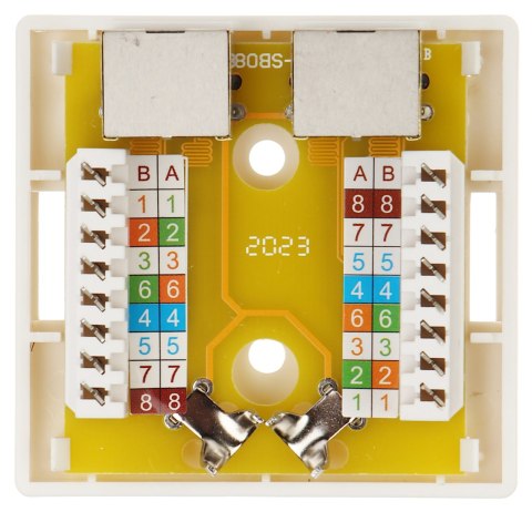GNIAZDO KOŃCOWE RJ45-2G5/6 PODWÓJNE GNIAZDO KOŃCOWE RJ45-2G5/6 PODWÓJNE