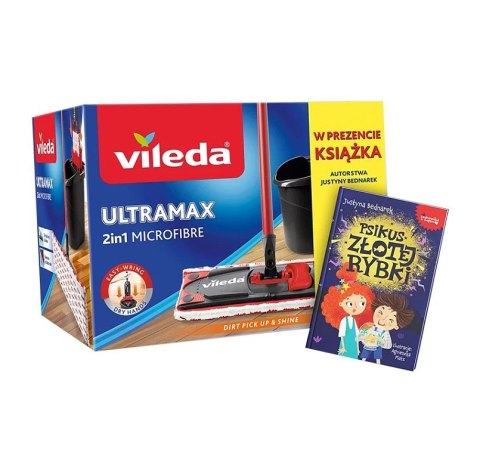 Mop i wiaderko Vileda Ultramax BOX + książka dla dzieci „Psikus złotej rybki" Mop i wiaderko Vileda Ultramax BOX + książka dla dzieci „Psikus złotej rybki"
