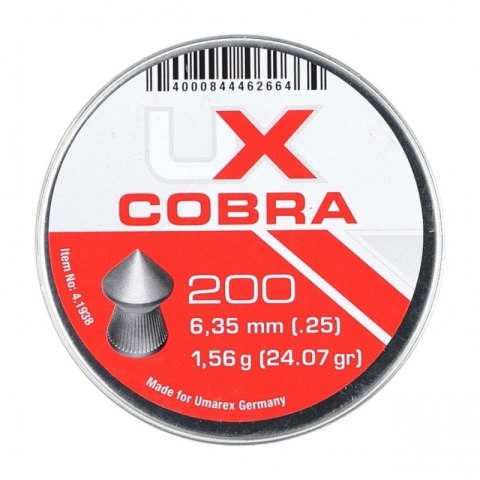 Śrut 6,35 Umarex Cobra Pointed Ribbed 200 szt. Śrut 6,35 Umarex Cobra Pointed Ribbed 200 szt.