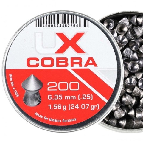 Śrut 6,35 Umarex Cobra Pointed Ribbed 200 szt. Śrut 6,35 Umarex Cobra Pointed Ribbed 200 szt.